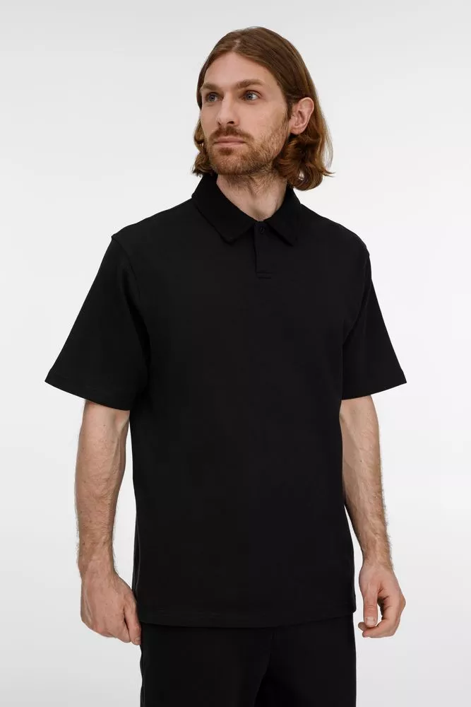 Рубашка поло унисекс Tiimi, черная, размер XL/XXL