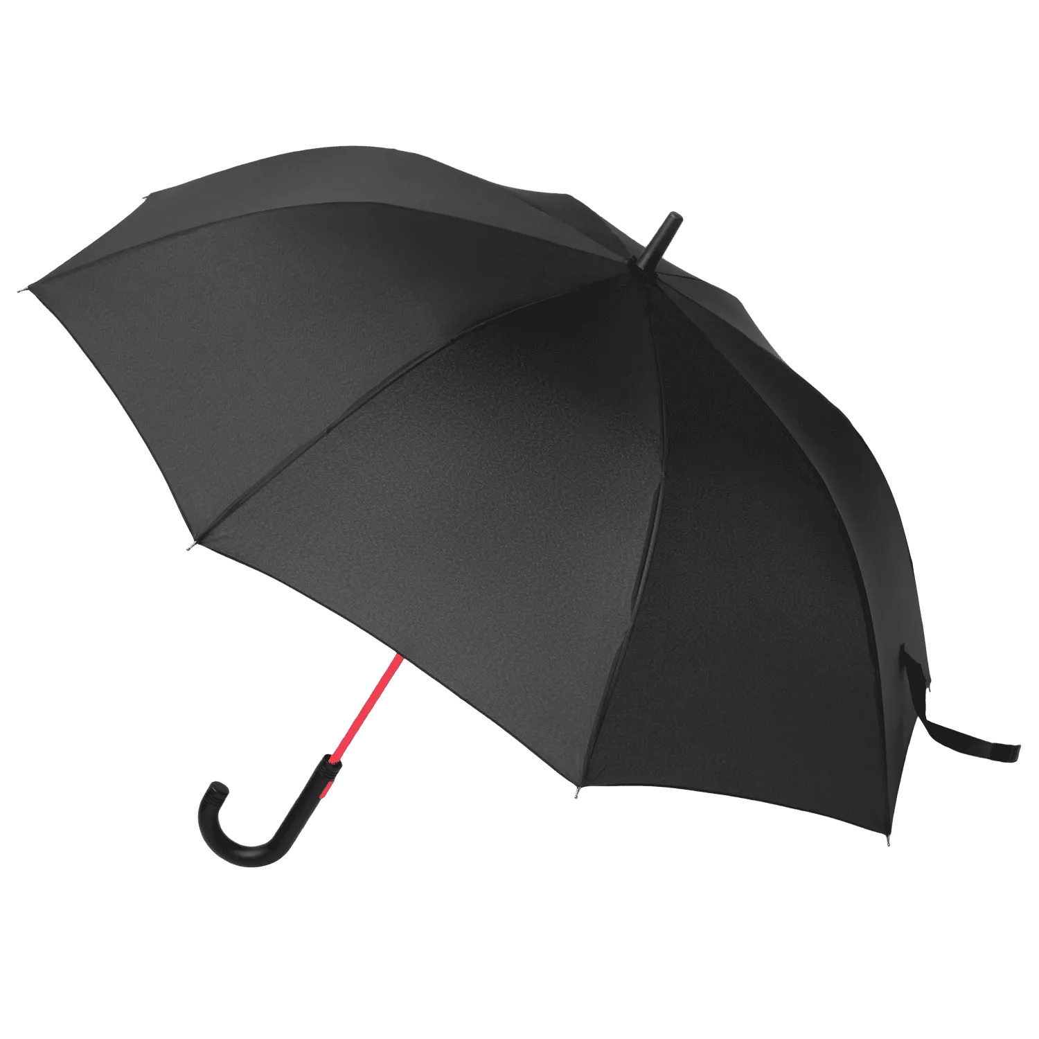 Зонт-трость Quantum, черный/красный