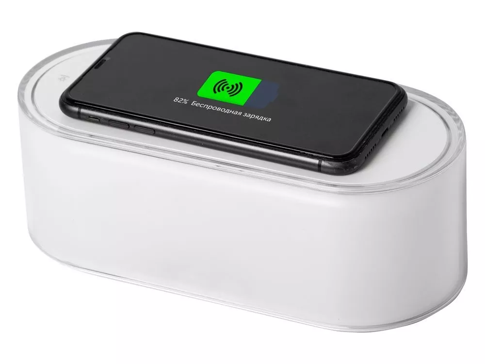 Ночник с беспроводной зарядкой и RGB подсветкой Miracle, 15 Вт