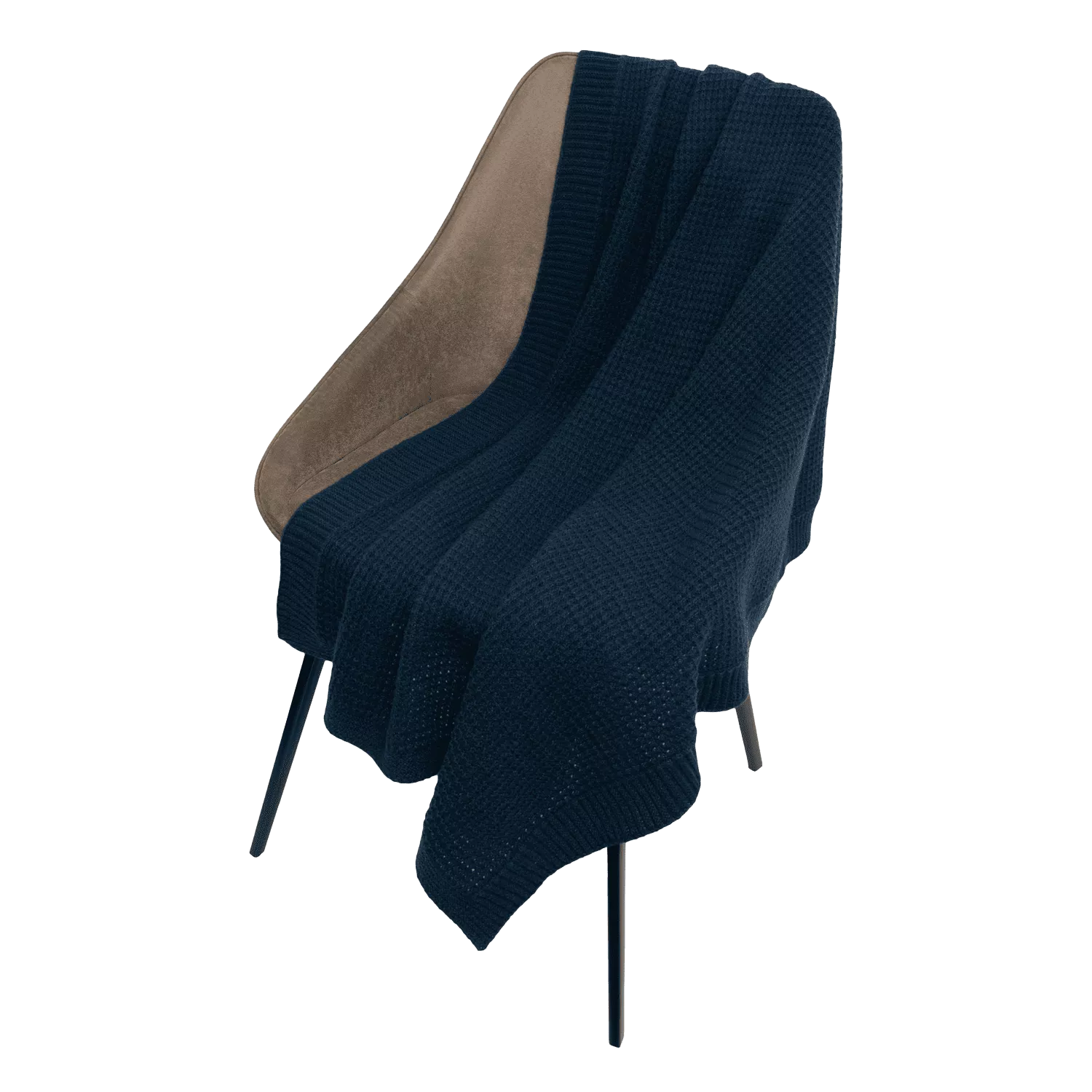 Плед Malta Soft вязаный, 160*90 см, синий