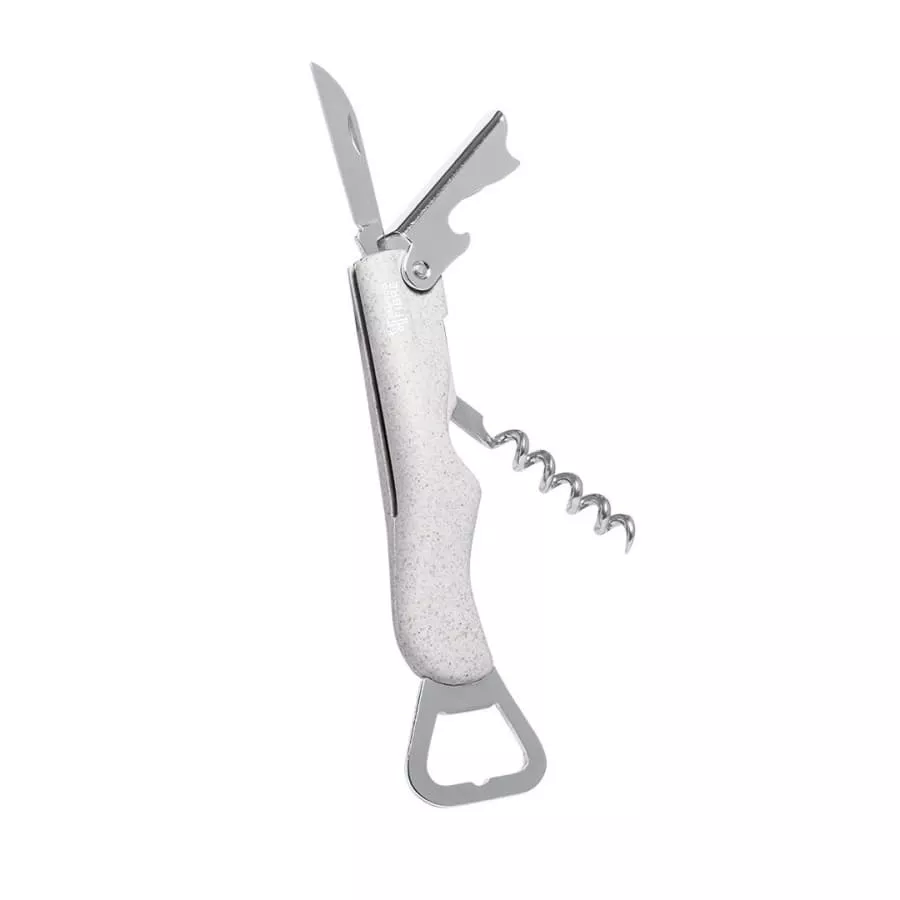 Штопор с открывалкой многофункциональный LAVIP, 4х13,6x2см, нержавеющая сталь, пластик