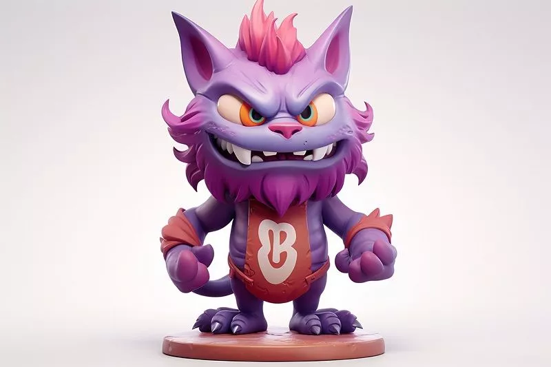 фиолетовый кот