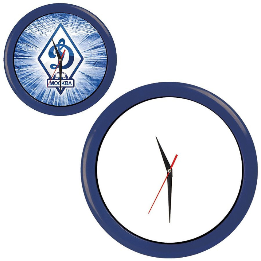 Часы настенные "ПРОМО" разборные, темно-синий, D28,5 см, пластик
