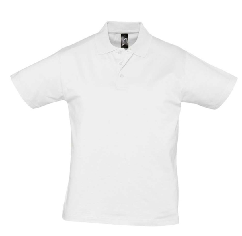 Рубашка поло мужская Prescott men 170 белая, размер L
