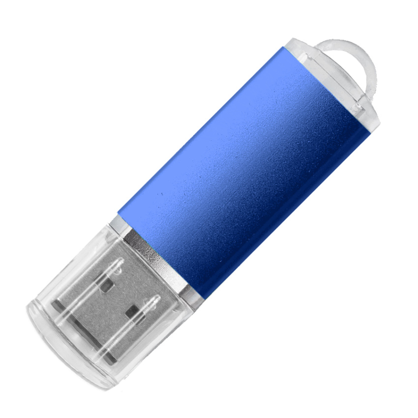 USB flash-карта "Assorti" (16Гб), синяя, 5,8х1,7х0,8 см, металл