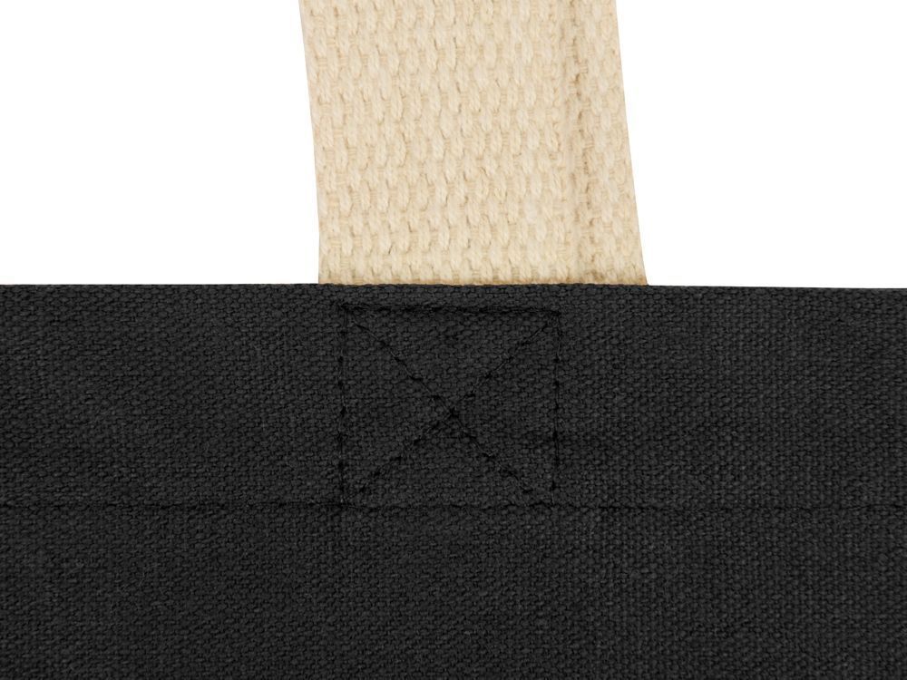 Сумка для шопинга Steady хлопковая с парусиновыми ручками, 260 г/м2