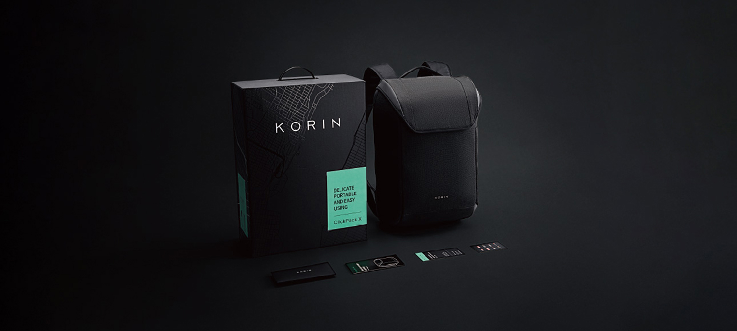 Рюкзак KORIN ClickPack X 45х32х15,5 см, с клапаном, черный