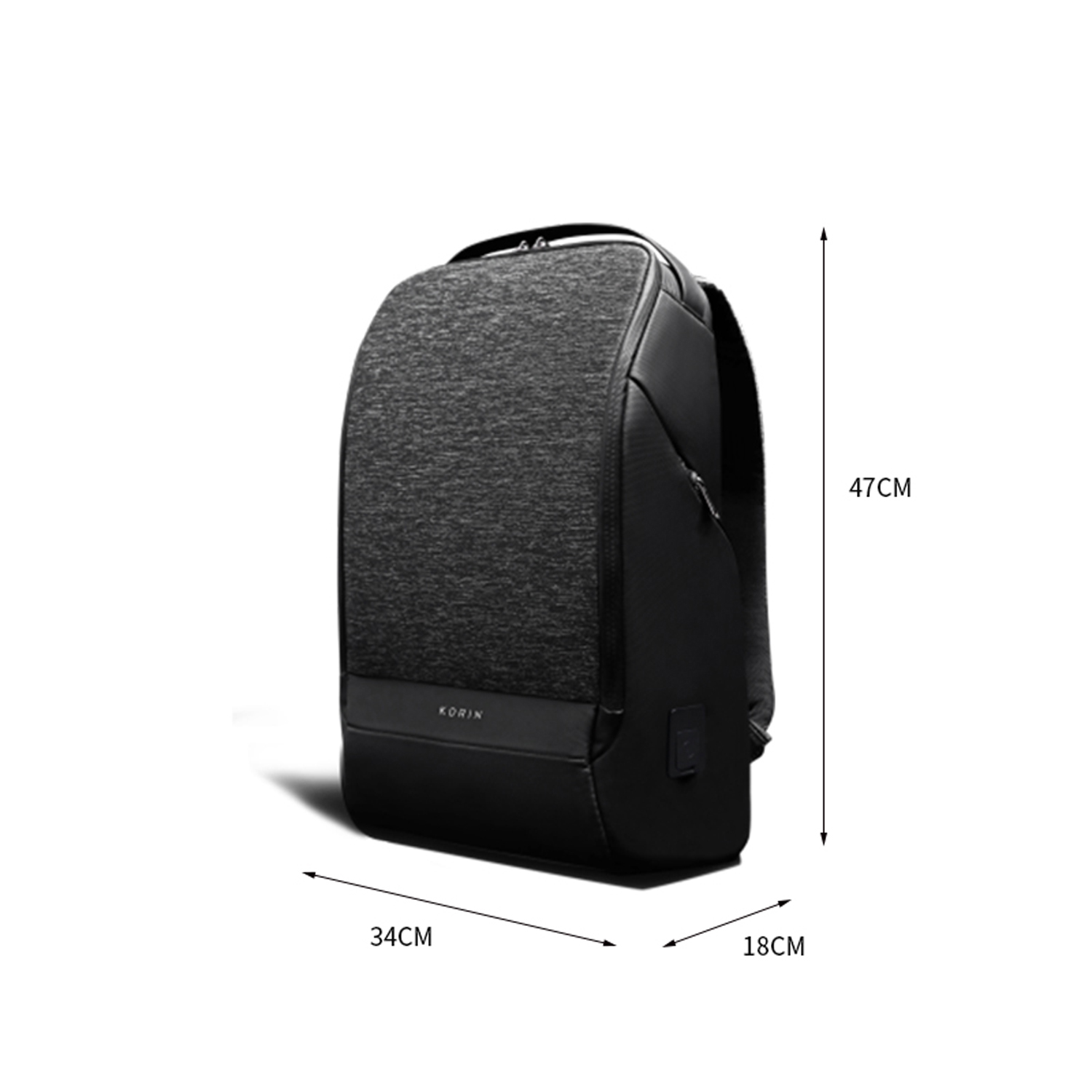 Рюкзак KORIN FlexPack Pro 47х34х18 см, темно-серый