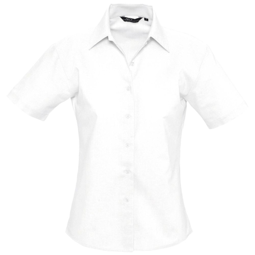 Рубашка женская с коротким рукавом Elite белая, размер XL