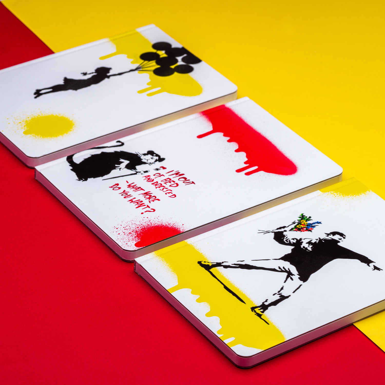 Блокнот линованный Pininfarina Banksy Улетающая девочка из каменной бумаги, А5