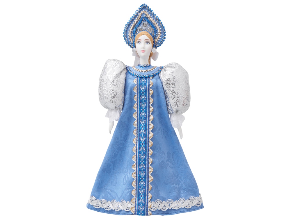 Подарочный набор: кукла фарфоровая, чай Малина с мятой