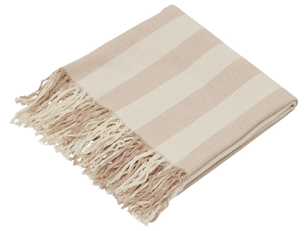 Плед Reglet из хлопка с бахромой