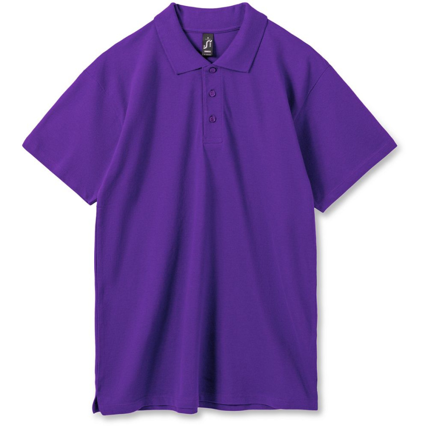 Рубашка поло мужская Summer 170 темно-фиолетовая, размер L