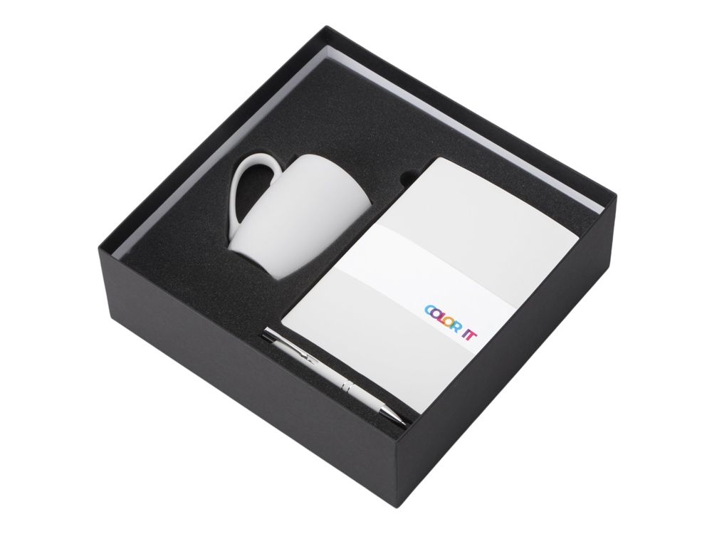 Подарочный набор COLOR IT с блокнотом, металлической ручкой и кружкой