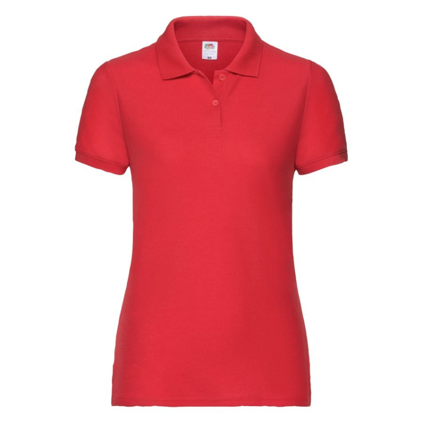 Поло "Lady-Fit 65/35 Polo", красный_L, 65% п/э, 35% х/б, 180 г/м2