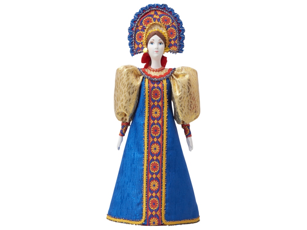 Подарочный набор: кукла фарфоровая, чай Малина с мятой