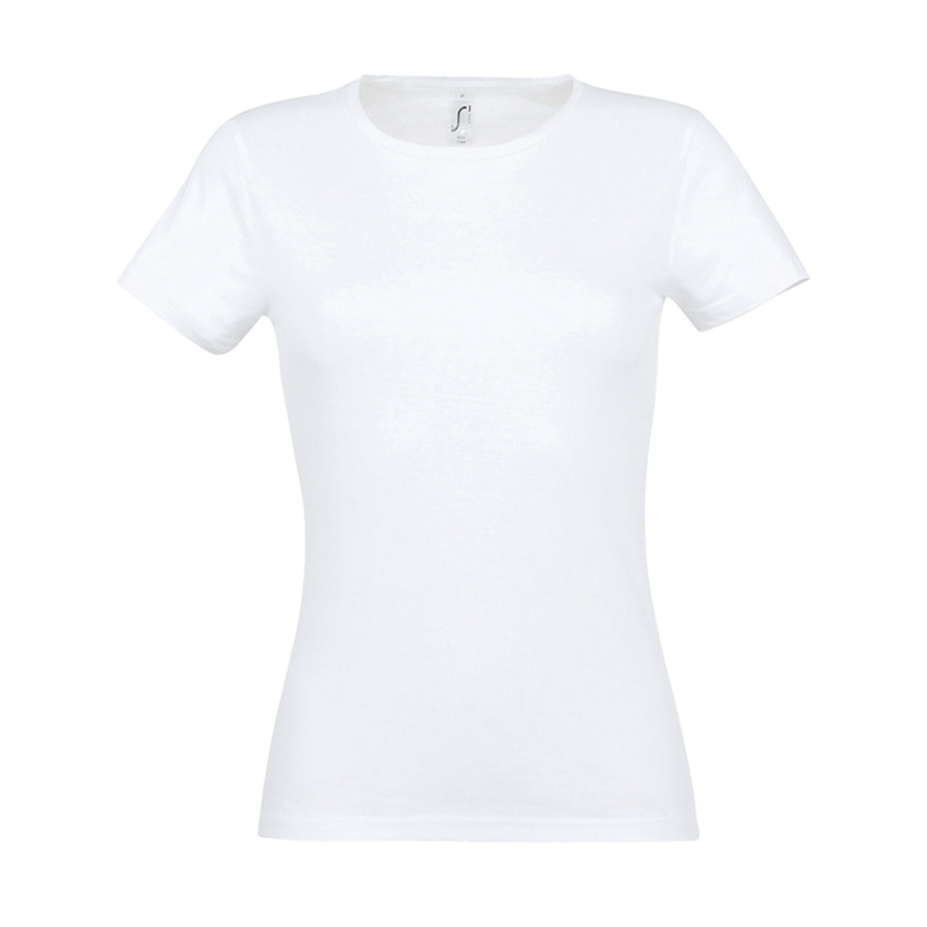 Футболка женская MISS, белый, XL, 100% хлопок, 150 г/м2