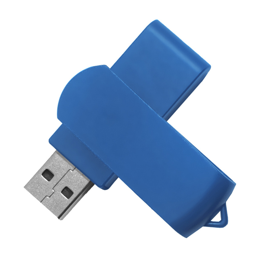 USB flash-карта SWING (8Гб), синий, 6,0х1,8х1,1 см, пластик