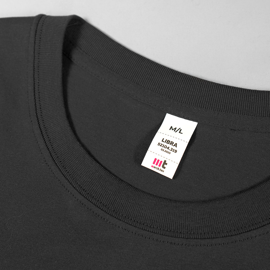 Футболка мужская оверсайз LIBRA, чёрный, XL/2XL, 100% хлопок, 220 г/м2