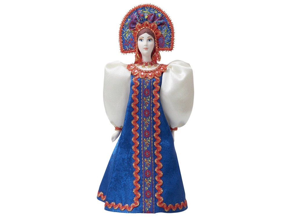 Подарочный набор: кукла фарфоровая, чай Малина с мятой