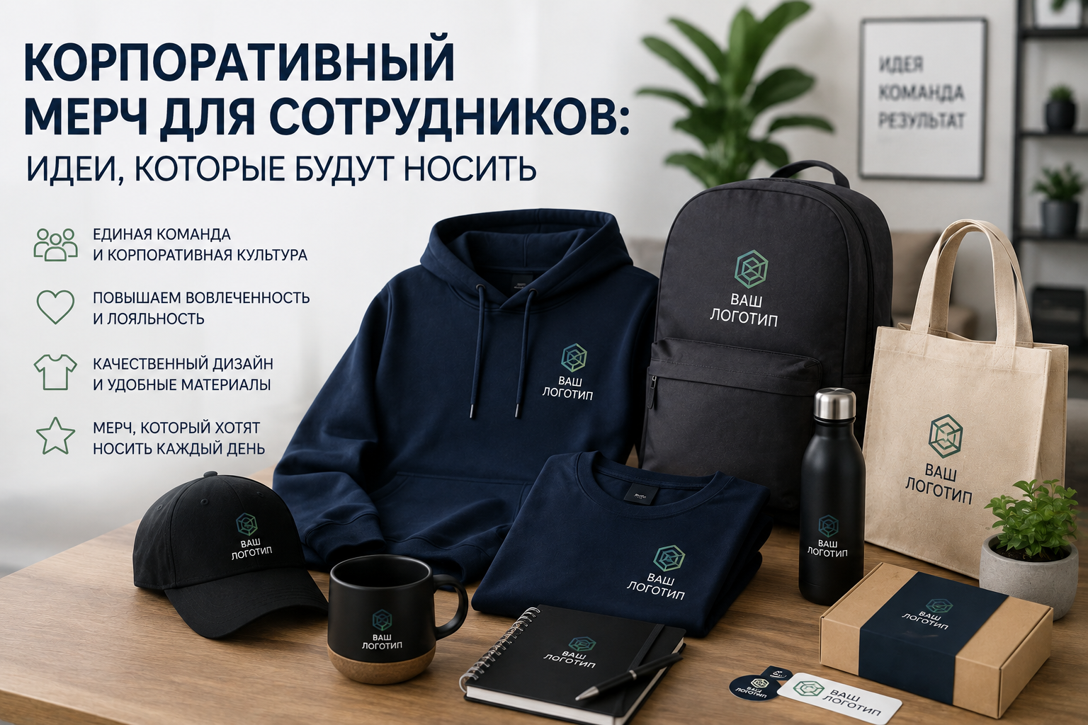 Корпоративный мерч для сотрудников: идеи, которые будут носить Корпоративный мерч для сотрудников: идеи, которые будут носить