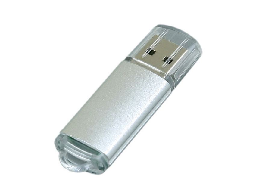 USB 2.0- флешка на 16 Гб с прозрачным колпачком