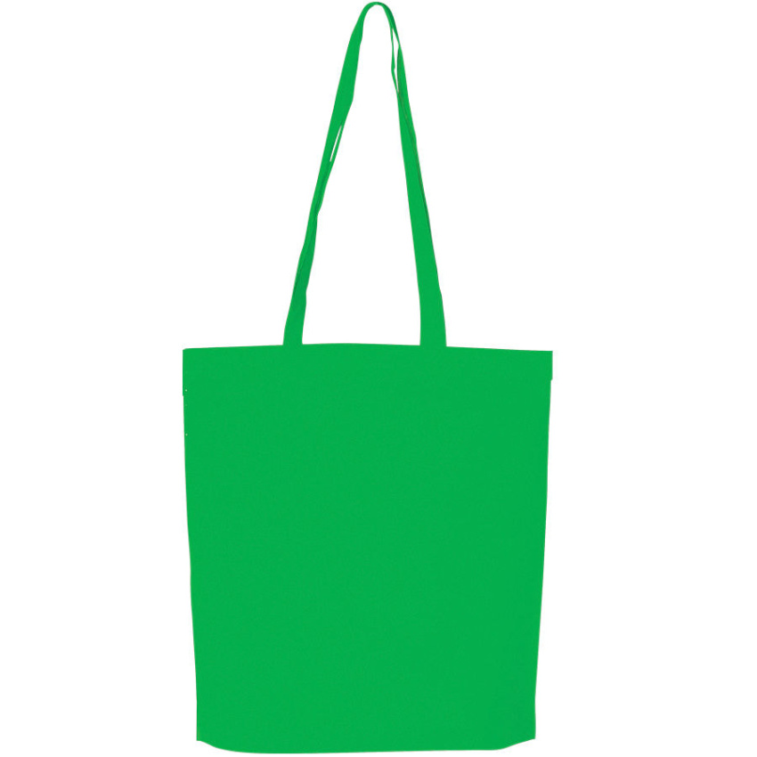 Сумка для покупок "PROMO",  зеленый яркий, 38 x 45 x 8,5 см,  нетканый 80г/м2