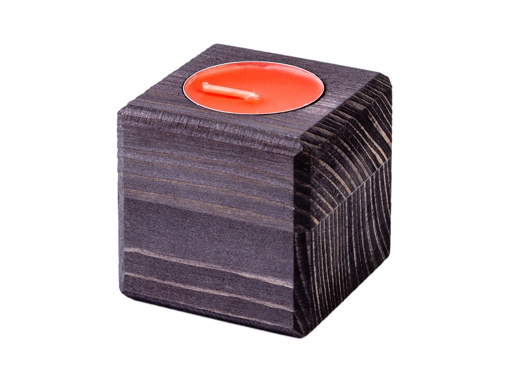 Свеча в декоративном подсвечнике Клубника