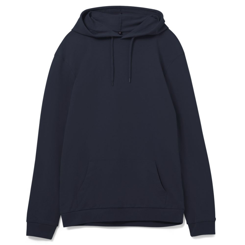 Толстовка с капюшоном унисекс Hoodie, темно-синяя, размер 4XL