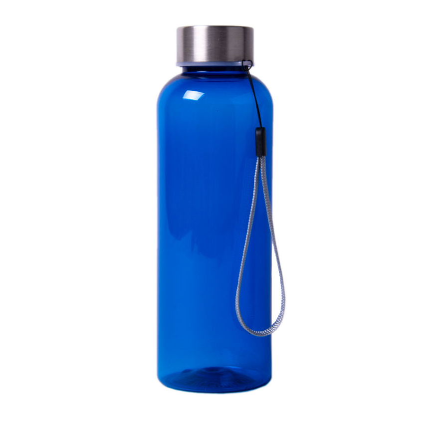 Бутылка для воды WATER, 550 мл, синий, пластик rPET, нержавеющая сталь