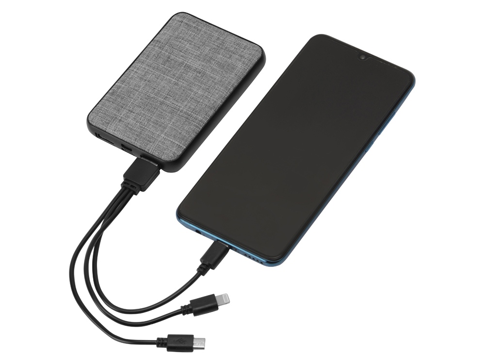 Внешний аккумулятор из rPET Reborn, 5000 mAh