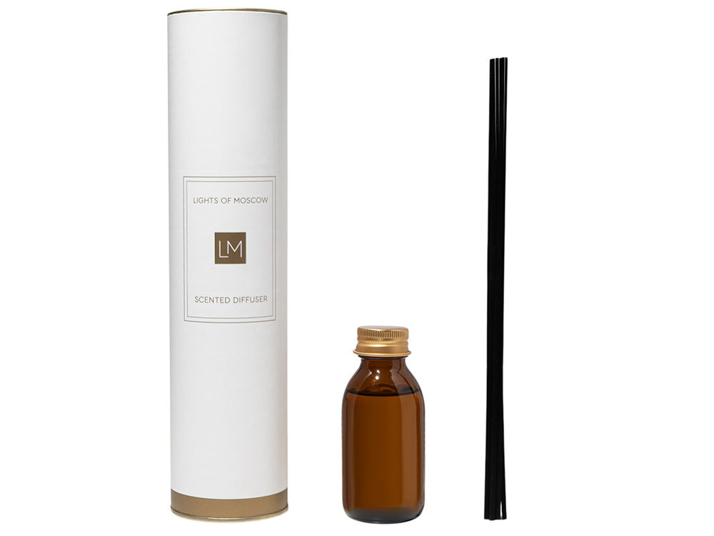 Ароматический диффузор с палочками, табак и ваниль, 100 мл