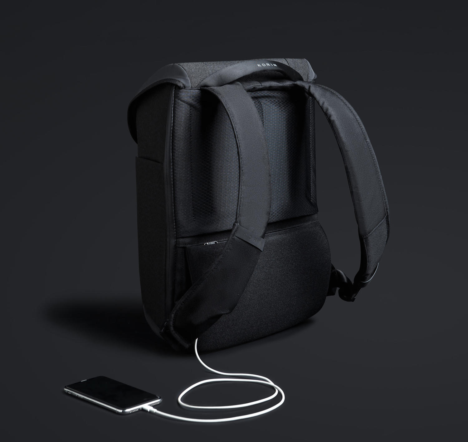 Рюкзак KORIN ClickPack X 45х32х15,5 см, с клапаном, черный