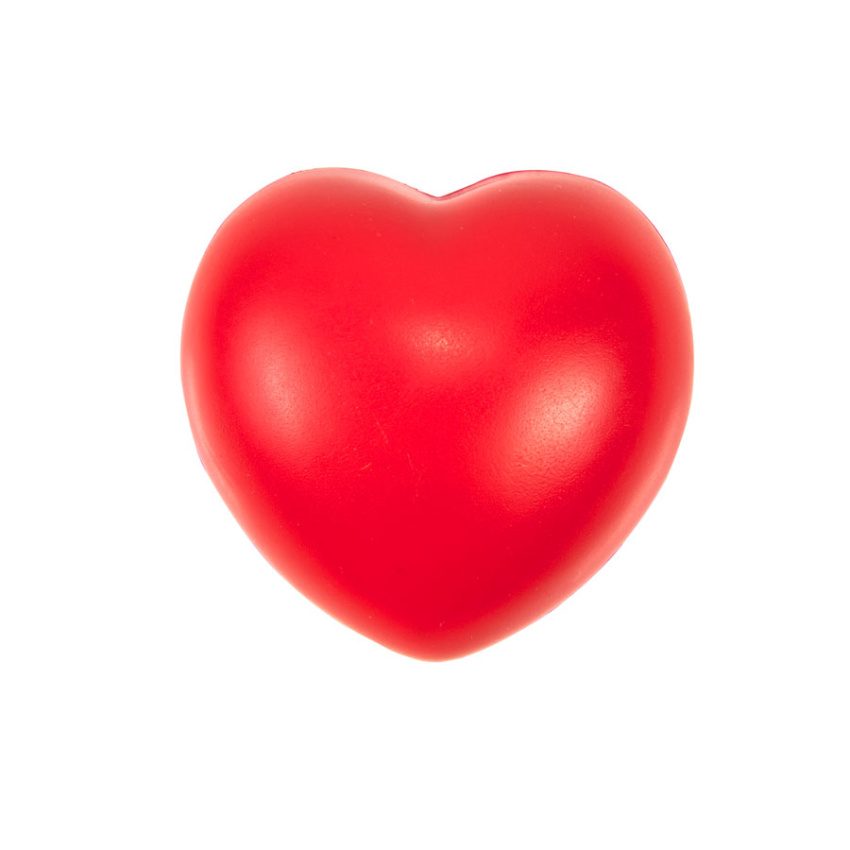 Антистресс  "Сердце", красный, 7,6х7х5,4 см, вспененный каучук,