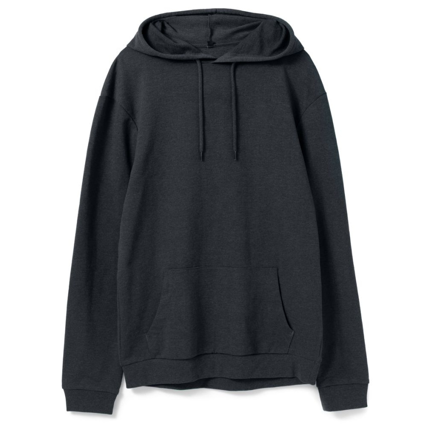 Толстовка с капюшоном унисекс Hoodie, темно-серая, размер S