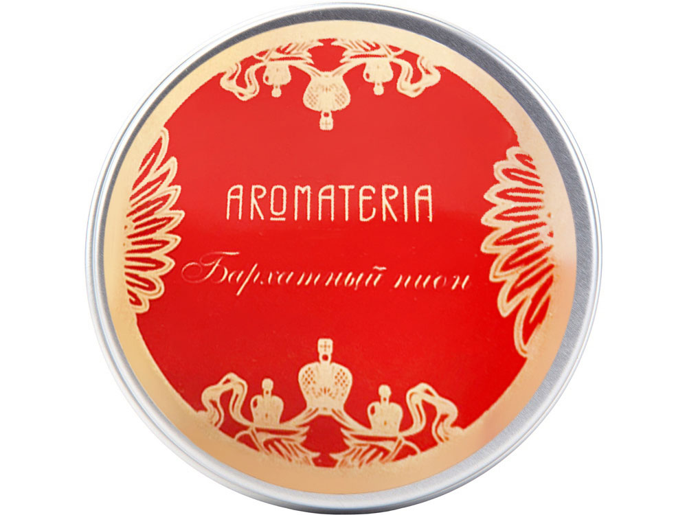 Набор: платок Кремль – Москва и свеча Бархатный пион