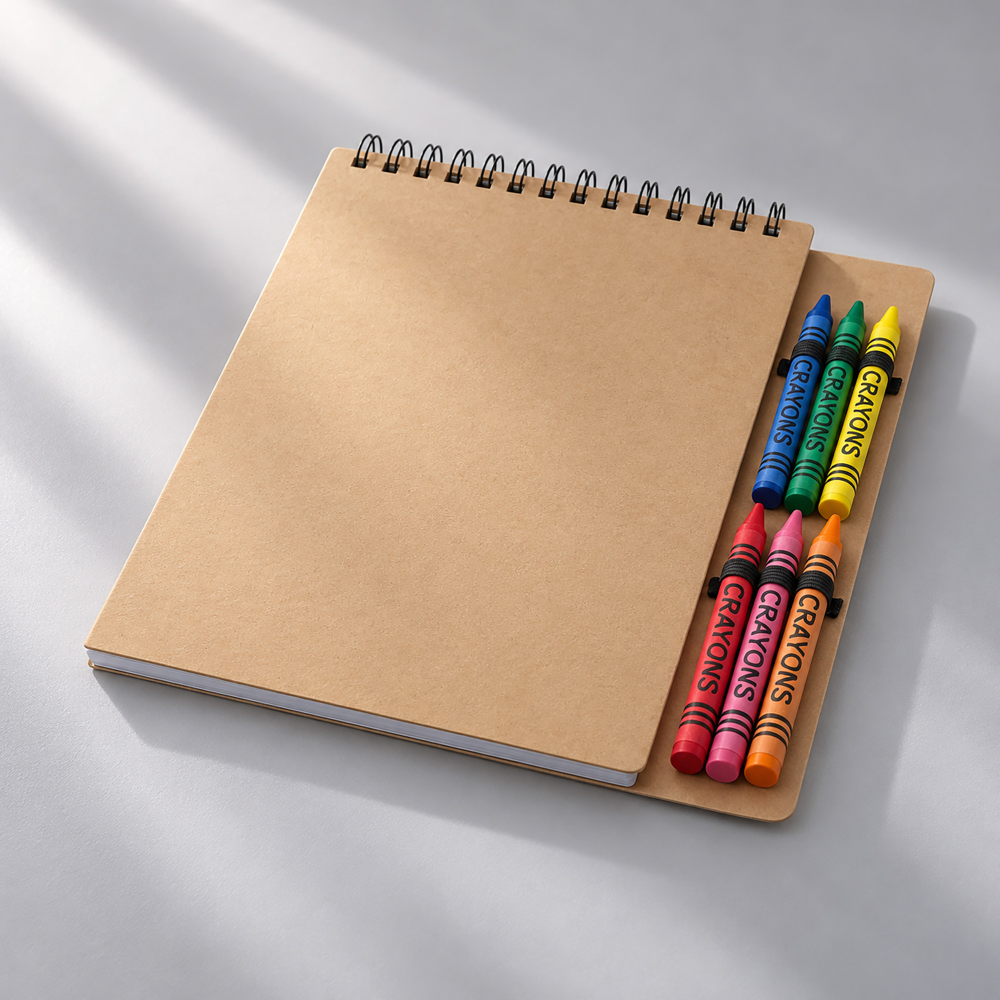 Блокнот А5 Doodle с восковыми мелками