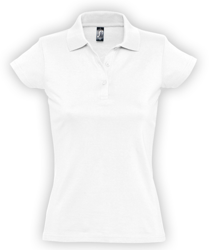 Рубашка поло женская Prescott women 170 белая, размер XXL