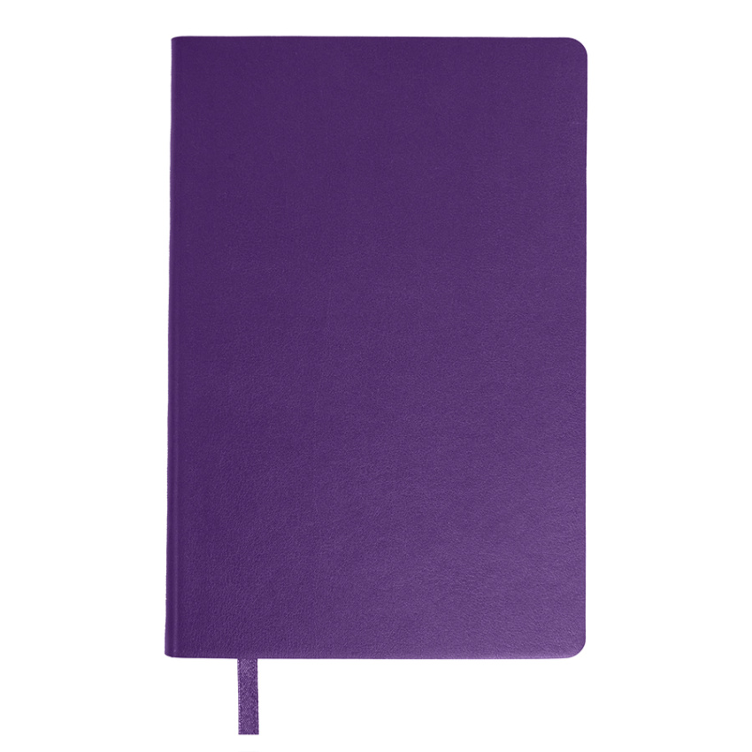Бизнес-блокнот SMARTI, A5, фиолетовый, мягкая обложка, в клетку
