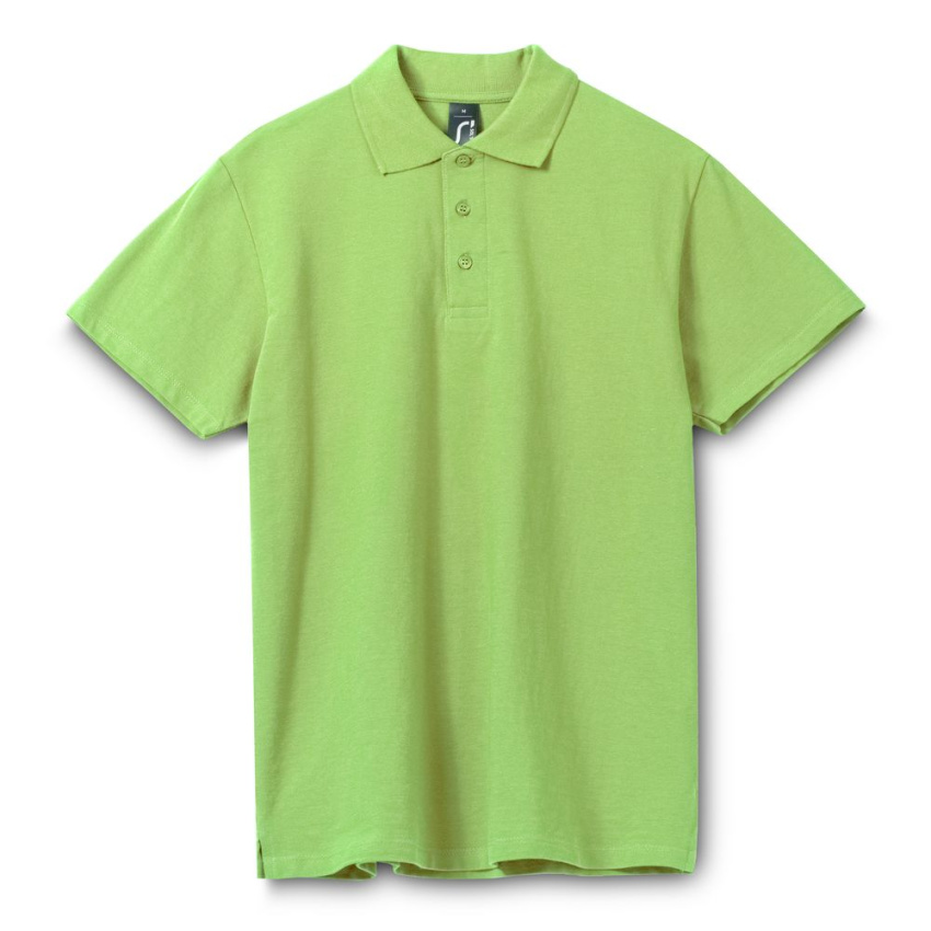 Рубашка поло мужская Spring 210 зеленое яблоко, размер M