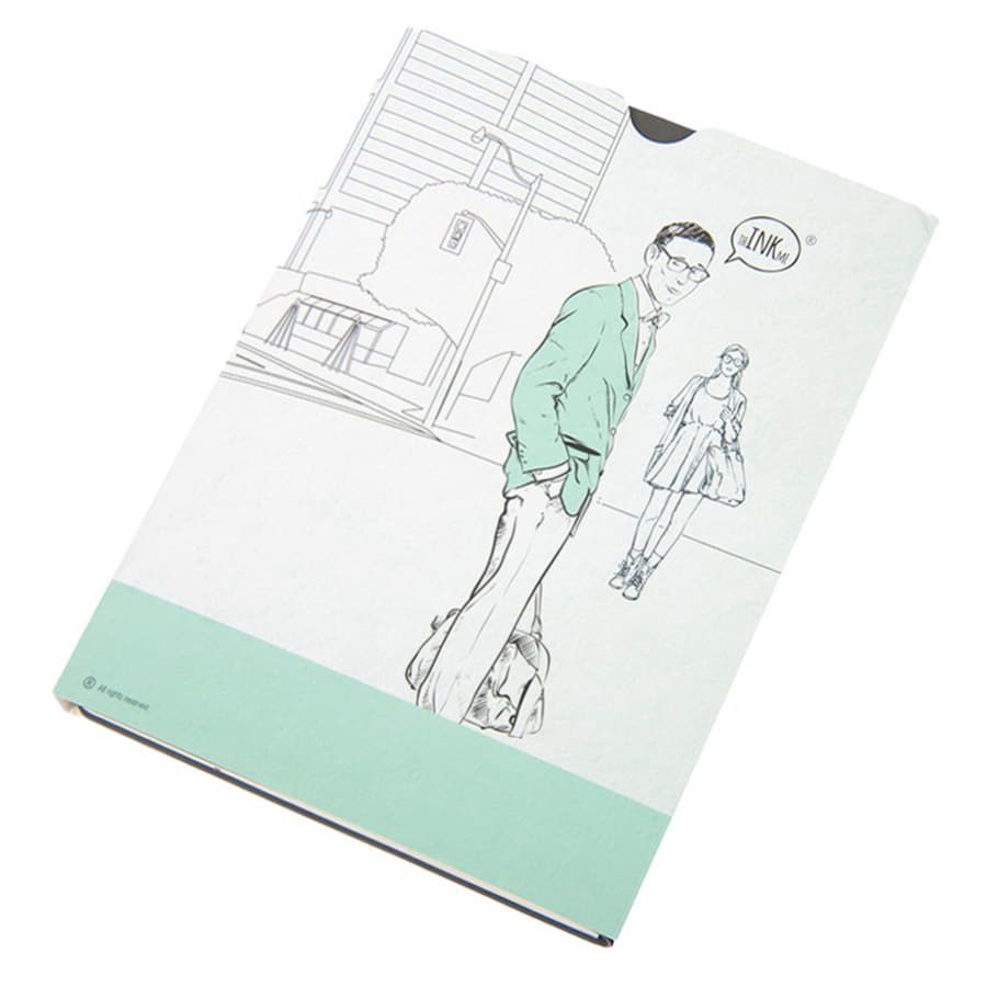 Бизнес-блокнот "Biggy", B5 формат, серый, серый форзац, мягкая обложка, в клетку