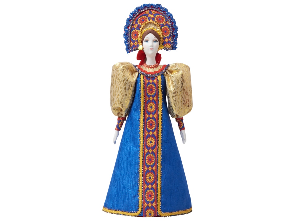 Подарочный набор: кукла фарфоровая, мёд с миксом из орехов