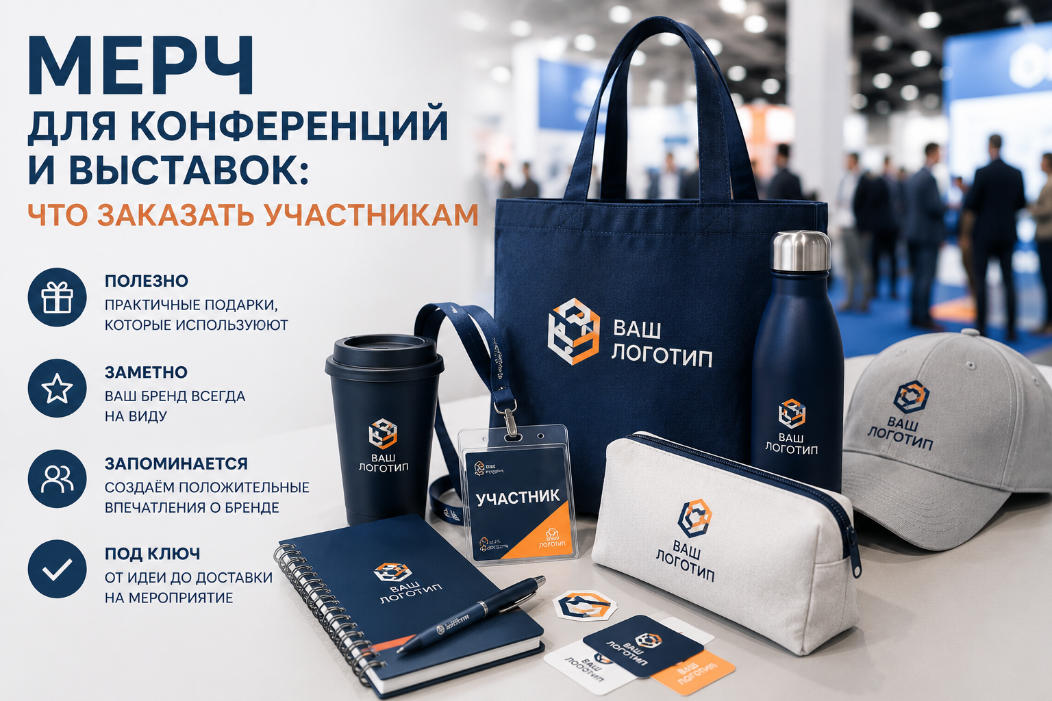 Мерч для конференций и выставок: что заказать участникам Мерч для конференций и выставок: что заказать участникам