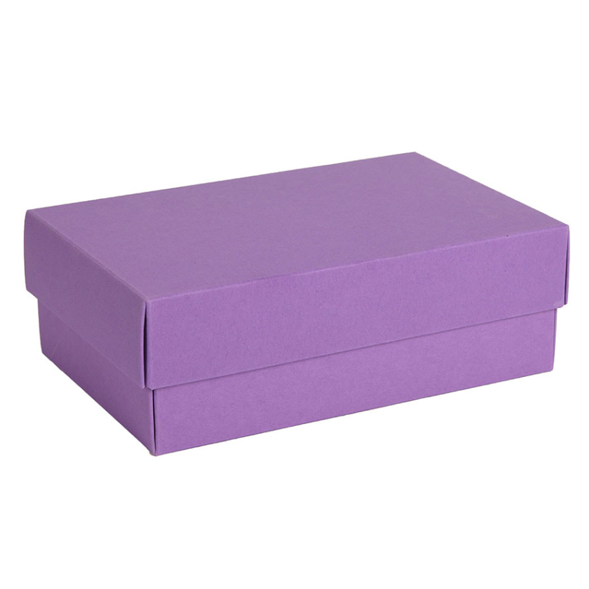 Коробка картонная, "COLOR" 11,5*6*17 см, фиолетовый