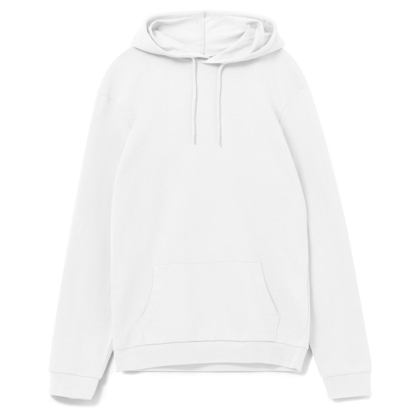 Толстовка с капюшоном унисекс Hoodie, белая, размер XS