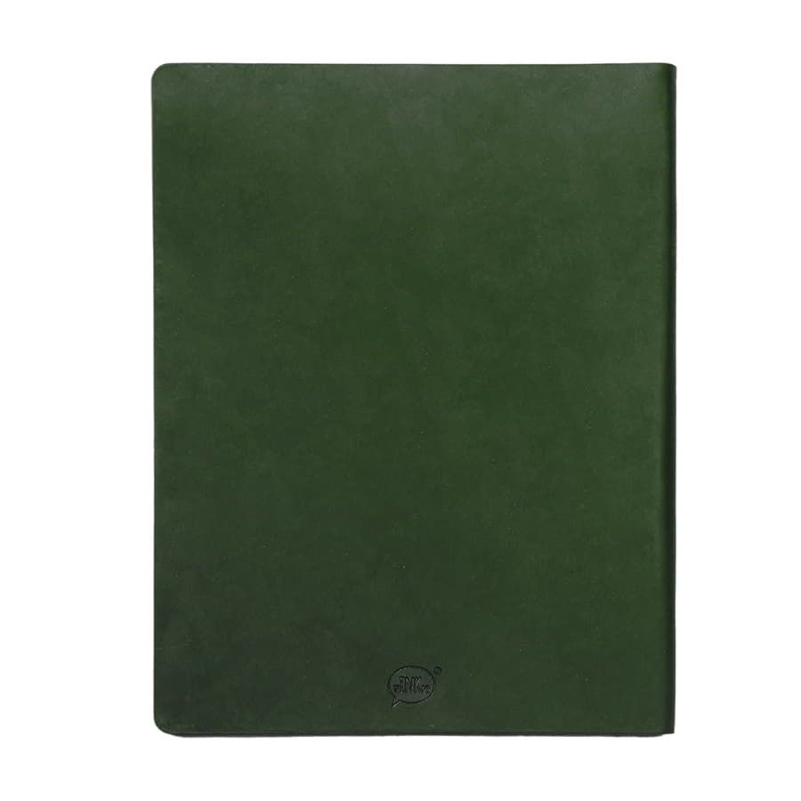 Бизнес-блокнот "Biggy", B5 формат, зеленый, серый форзац, мягкая обложка, в клетку