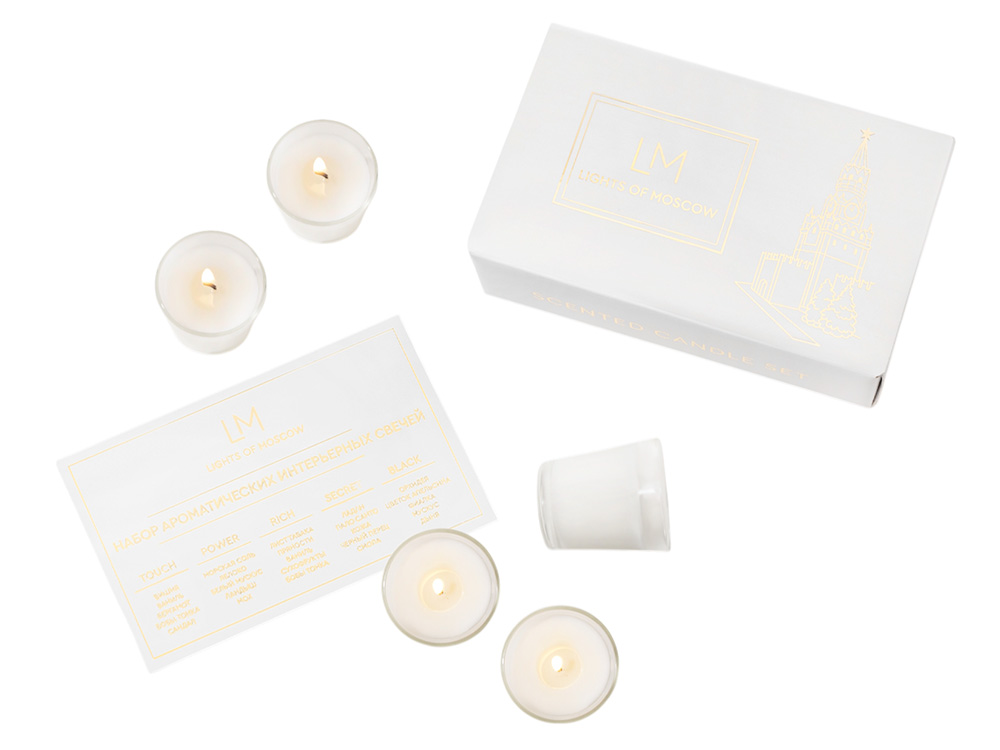 Набор ароматических свечей, 5*50 мл