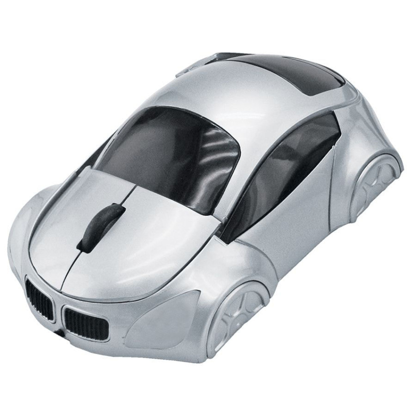 Мышь компьютерная оптическая "Автомобиль", серебристый, 10,4х6,4х3,7см, пластик, тампопечать