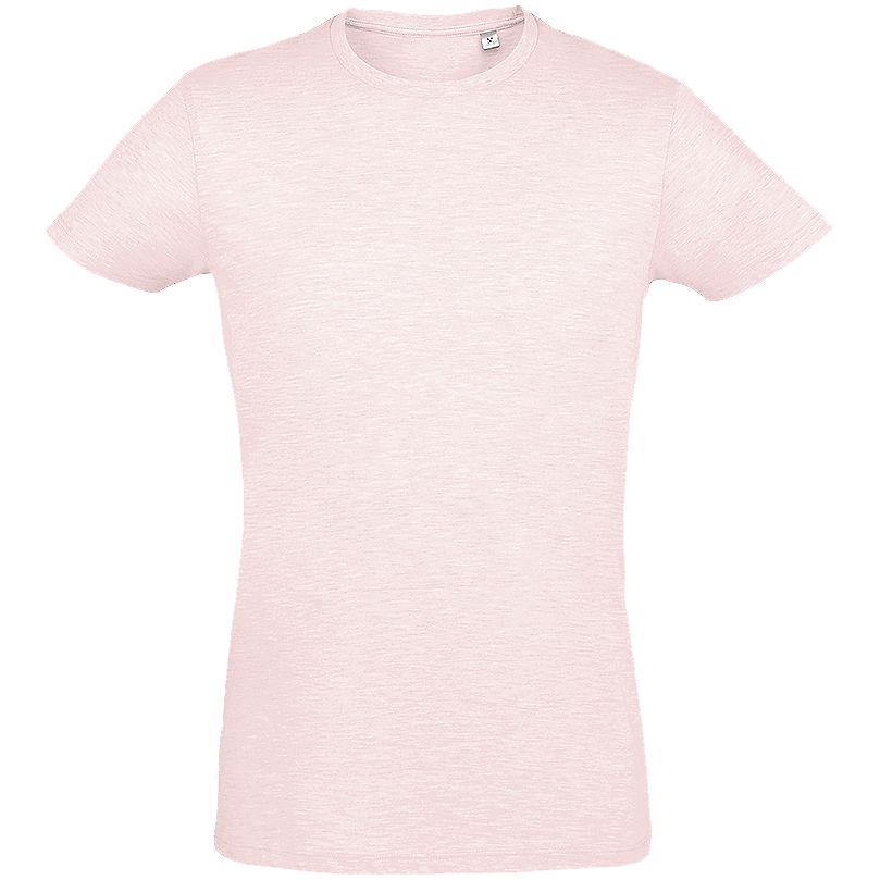 Футболка мужская приталенная Regent Fit розовый меланж, размер XXL