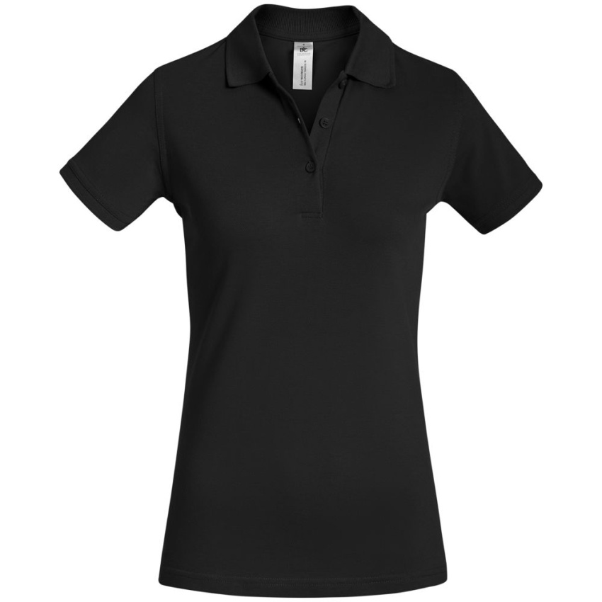 Рубашка поло женская Safran Timeless черная, размер XXL